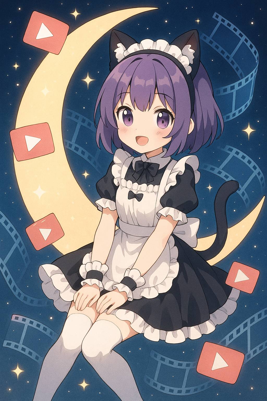 抖荫短视频动漫美图-猫耳女仆